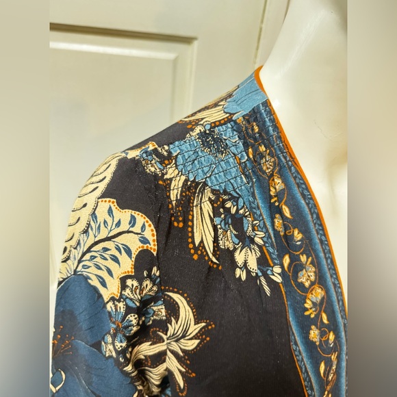 FARM Rio Blossom Tapestry Black Midi Dress Women Size S(MSRP$260 - Picture 12 of 16